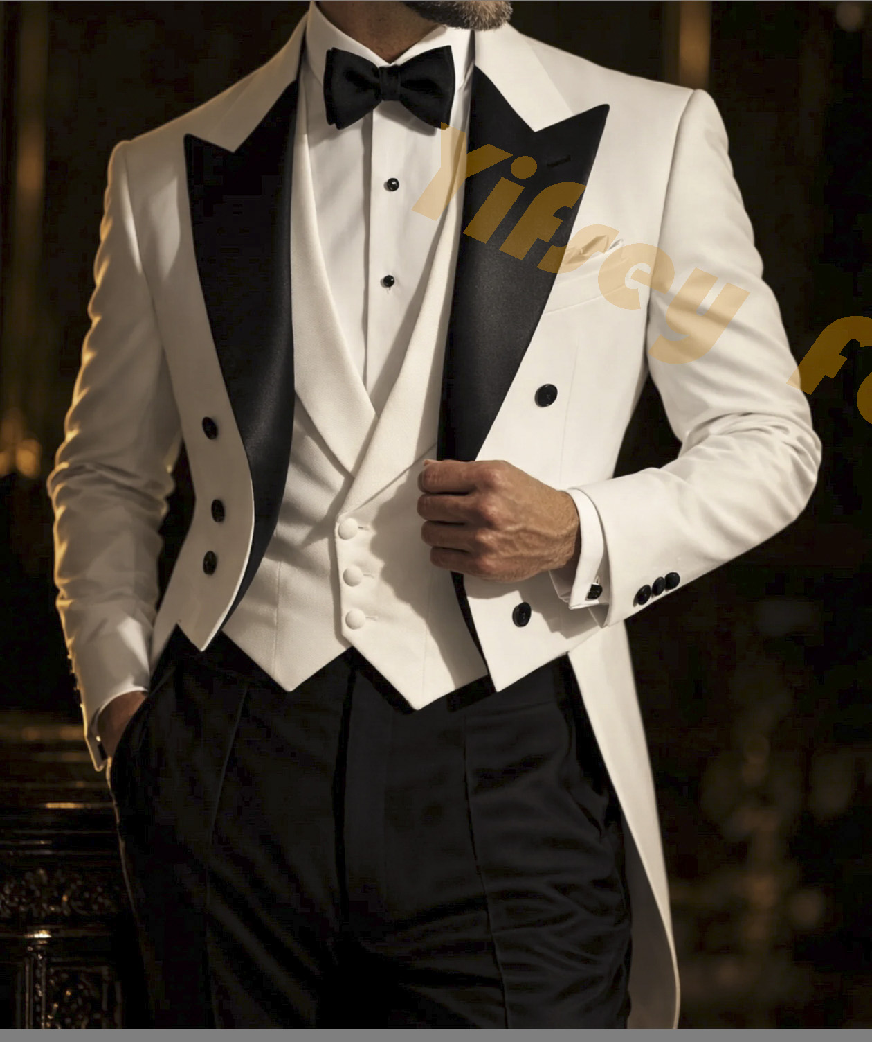 Men Grooming Outfit - Ensemble de costume pour homme avec