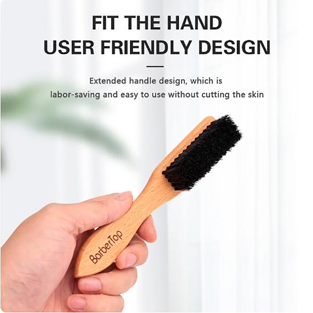 Grooming Men'S Hair - Salon de coiffure manche en bois