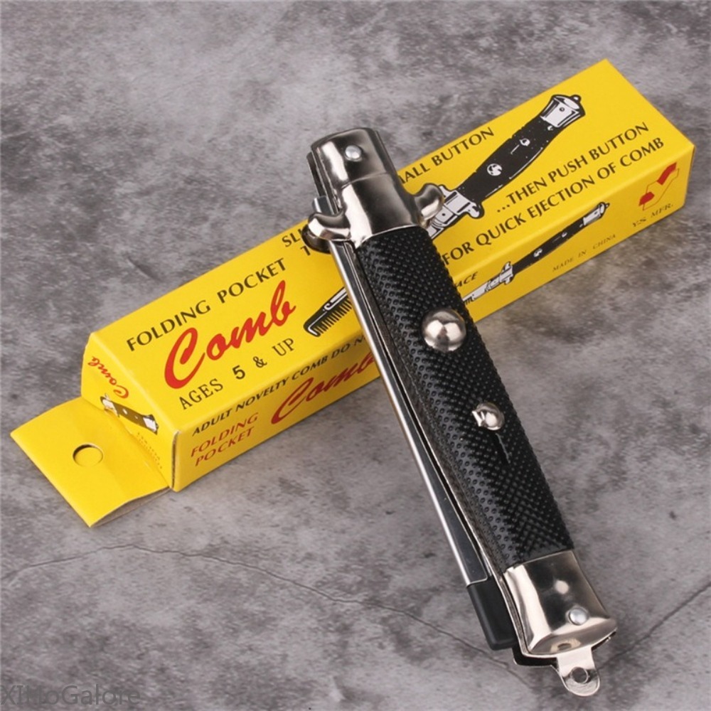 Men'S Grooming Barbershop - Peigne à ressort pliable indispensable pour