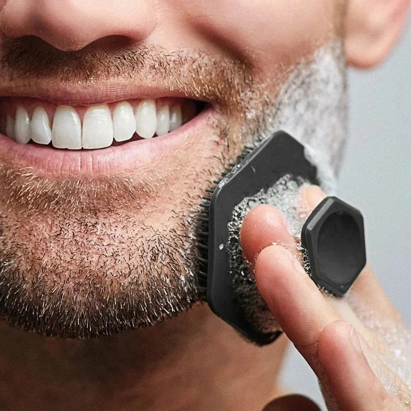 Grooming Men'S Hair - 1 Brosse nettoyante faciale en silicone,