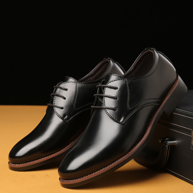 Men Grooming Outfit - Chaussures en cuir pour hommes, style