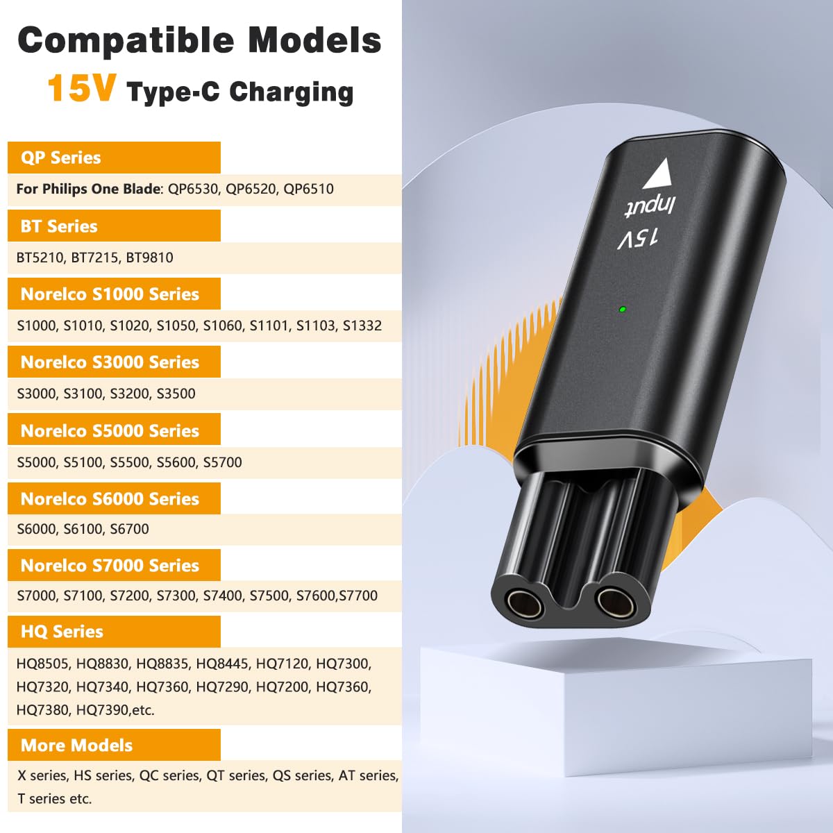 Brangdy 15V HQ8505 type-c adap - Men'S Grooming Trimmer avis et prix
