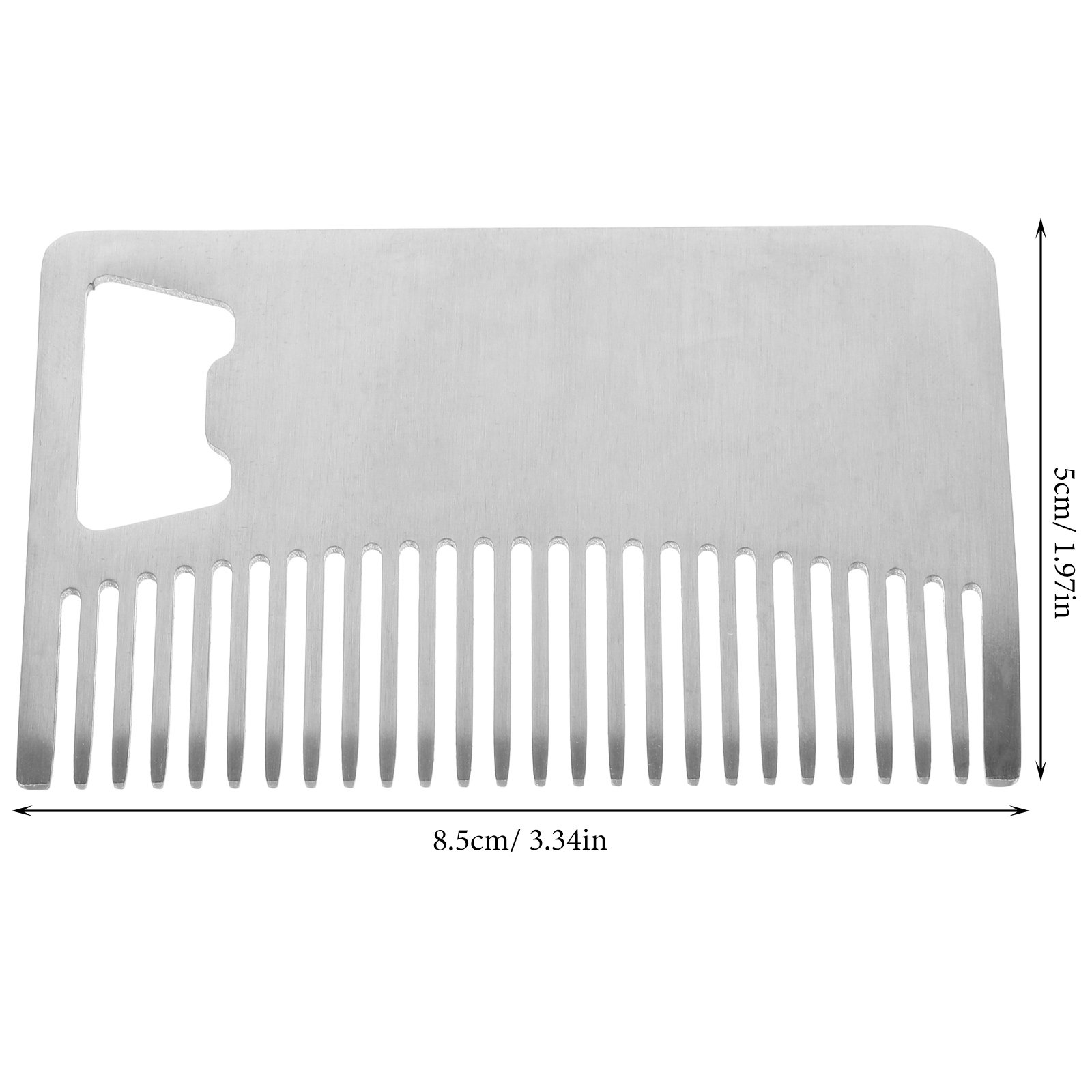 Peigne à barbe en acier inoxyd - Grooming Men'S Hair avis et prix