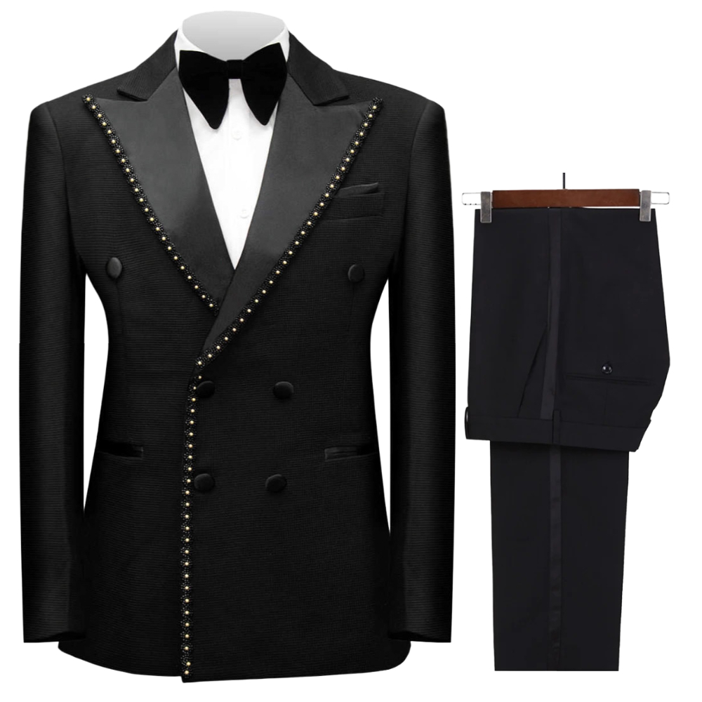 Costume de cérémonie croisé pe - Men Grooming Outfit avis et prix