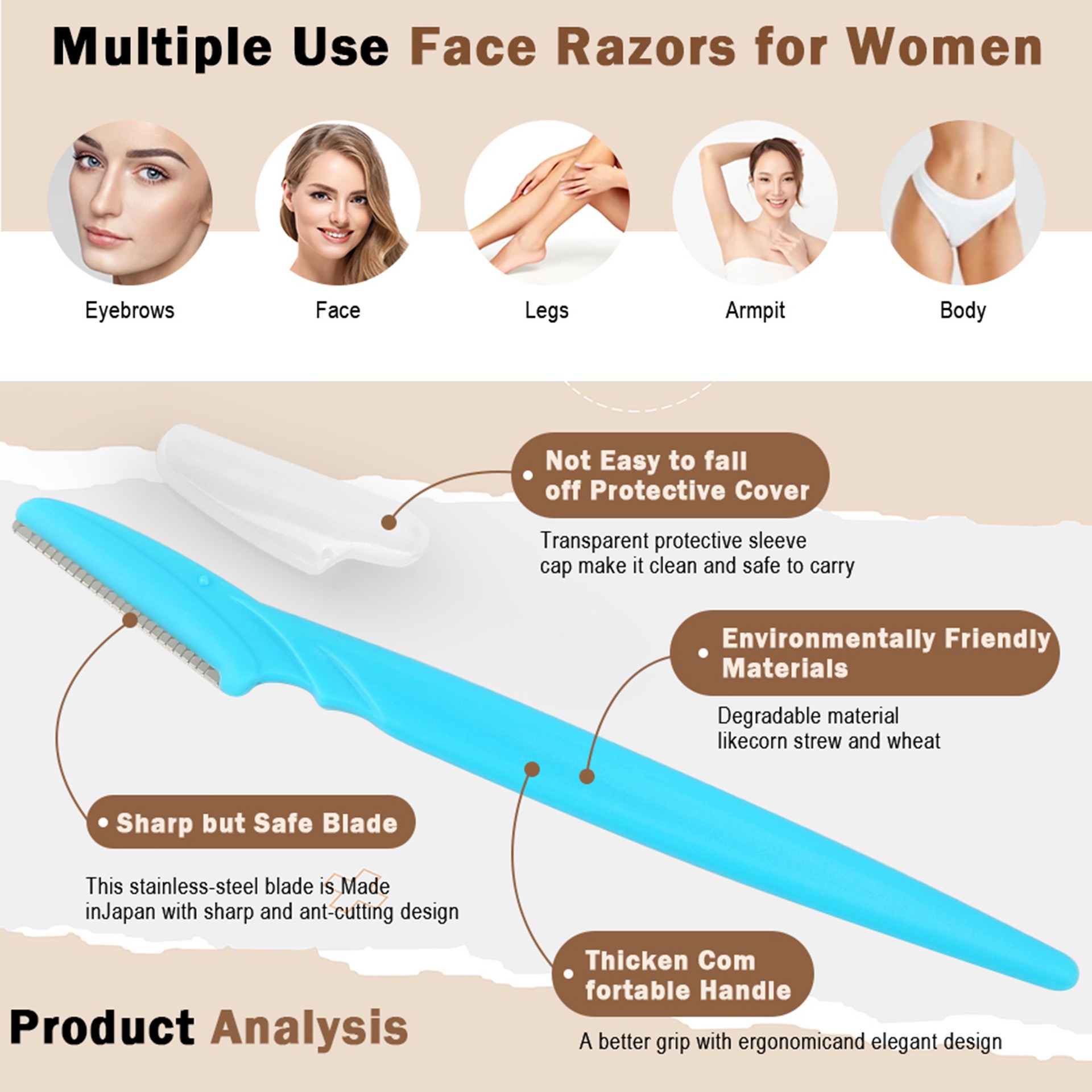 Rasoir à sourcils et rasoir po - Eyebrow Razor Trimmer avis et prix